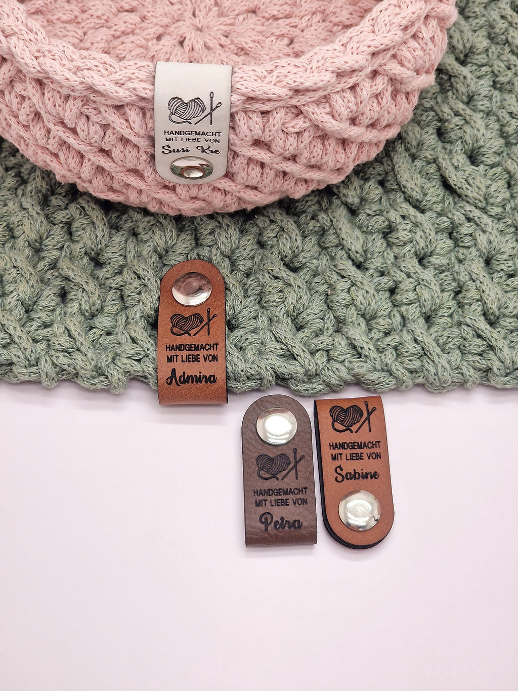 Falt-Labels 2Go | Motiv: StrickLiebe