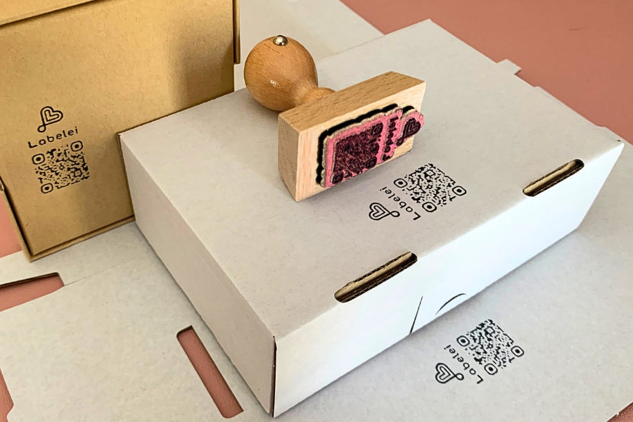 QR-Code Stempel | mit & ohne Logo | zum markieren deiner Produkte & Verpackung