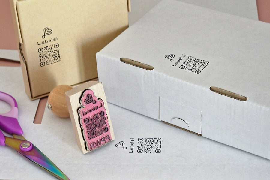 QR-Code Stempel | mit & ohne Logo | zum markieren deiner Produkte & Verpackung