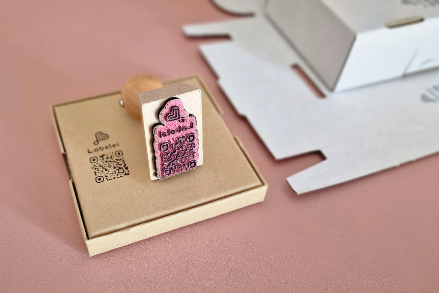 QR-Code Stempel | mit & ohne Logo | zum markieren deiner Produkte & Verpackung