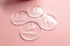 Runde Hangtags aus Acryl | Personalisiert