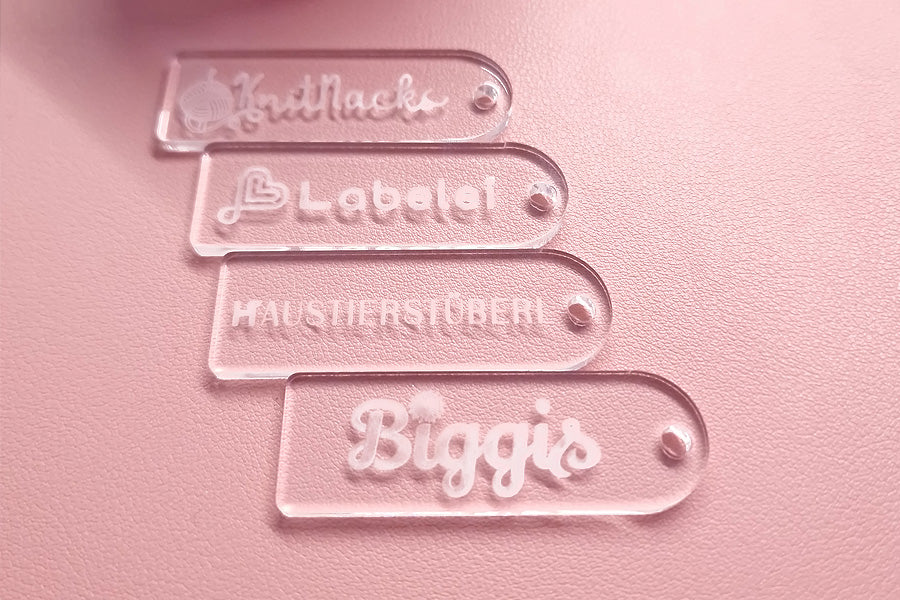 Hangtags aus Acryl | Personalisiert