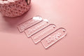 Hangtags aus Acryl | Personalisiert