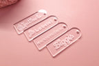 Hangtags aus Acryl | Personalisiert