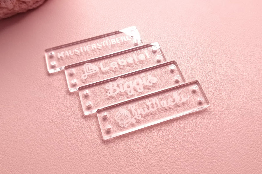 Labels aus Acryl | Personalisiert