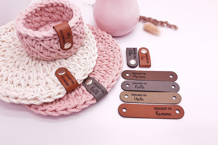 Falt-Labels 2Go | Motiv: Handgemacht