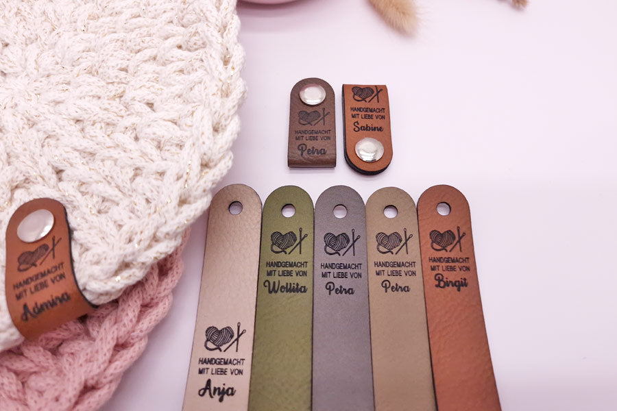 Falt-Labels 2Go | Motiv: StrickLiebe