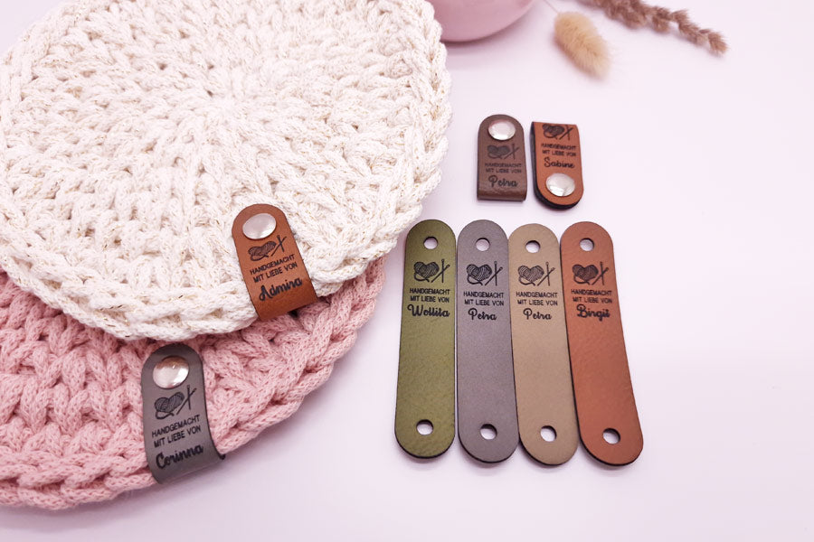 Falt-Labels 2Go | Motiv: StrickLiebe