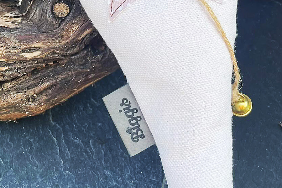 Einnäh-Faltlabel Set | Personalisiert | Leder