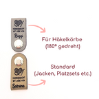 Falt-Labels 2Go | Motiv: Häkelherz