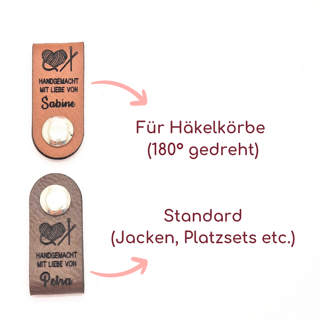 Falt-Labels 2Go | Motiv: StrickLiebe