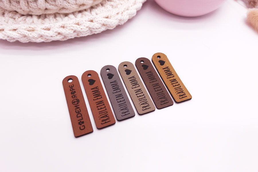 Hangtags aus Leder | Personalisiert