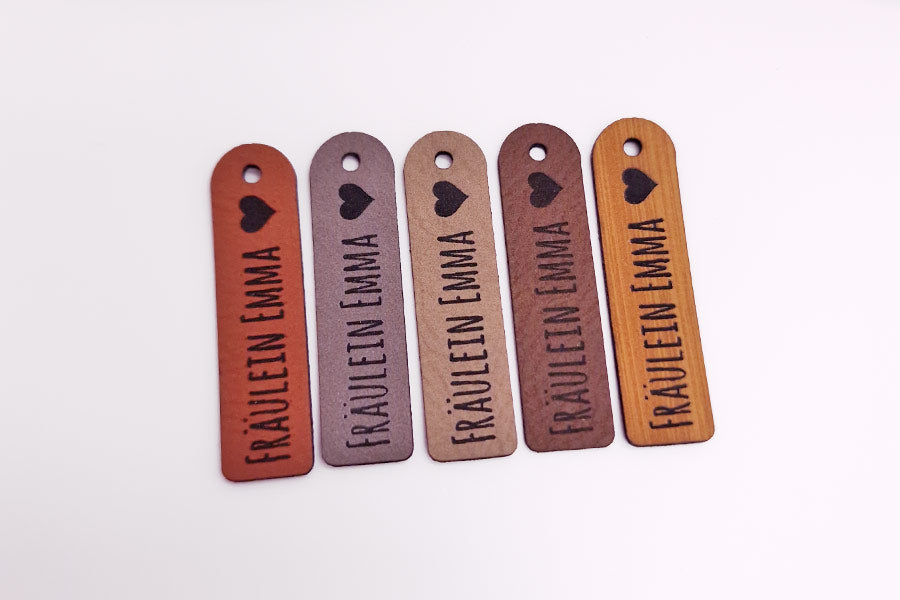 Hangtags aus Leder | Personalisiert