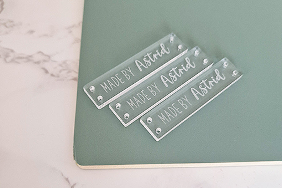 Labels aus Acryl | Personalisiert