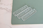 Labels aus Acryl | Personalisiert