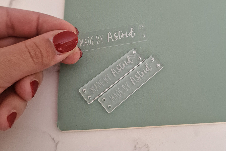 Labels aus Acryl | Personalisiert