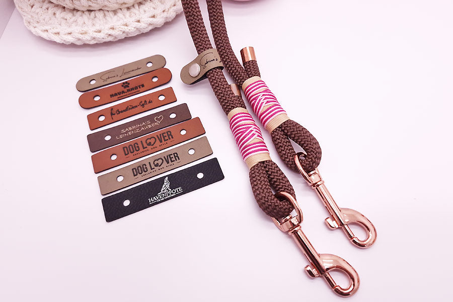 Leinen-Fähnchen | Falt-Labels für Seil | Personalisiert