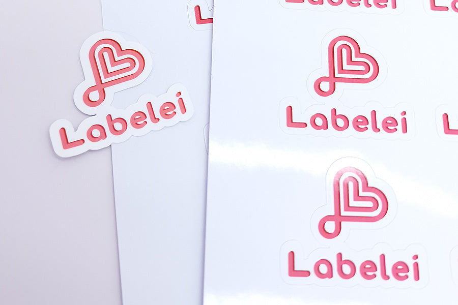 Stickerbogen mit deinem Logo