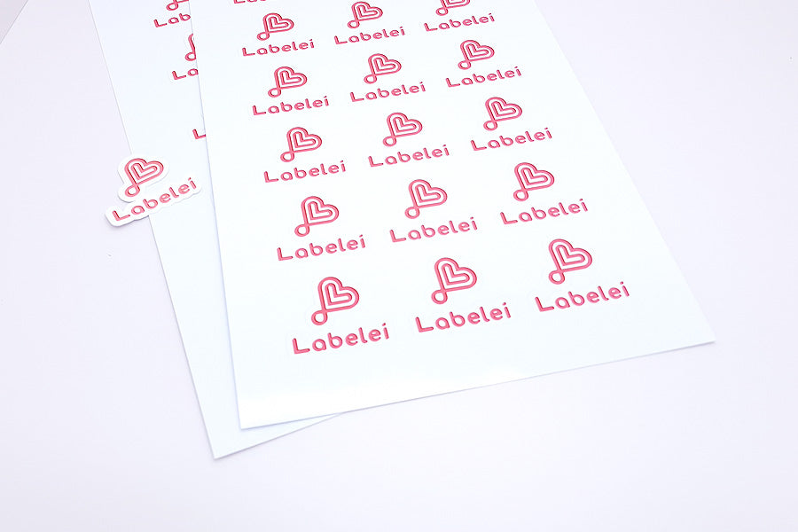 Stickerbogen mit deinem Logo